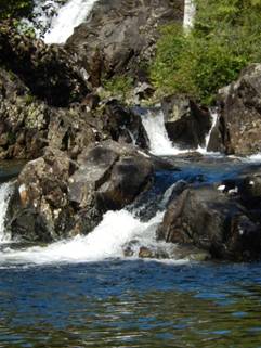 Lucky Creek waterfalls