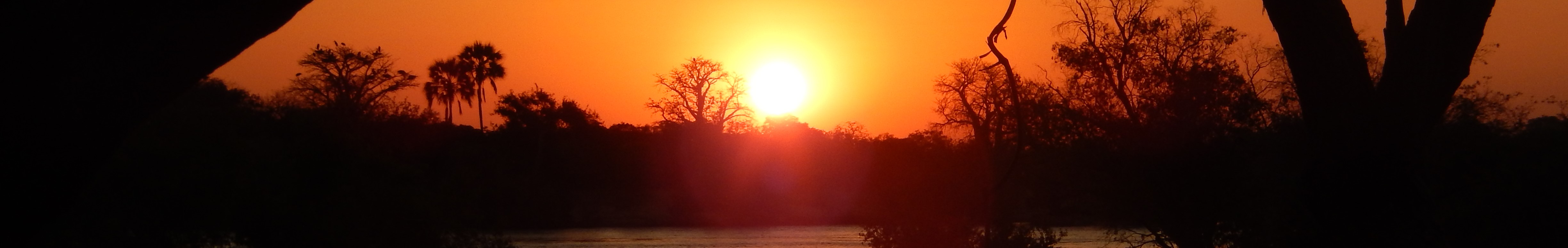Sunset across the Zambezi River