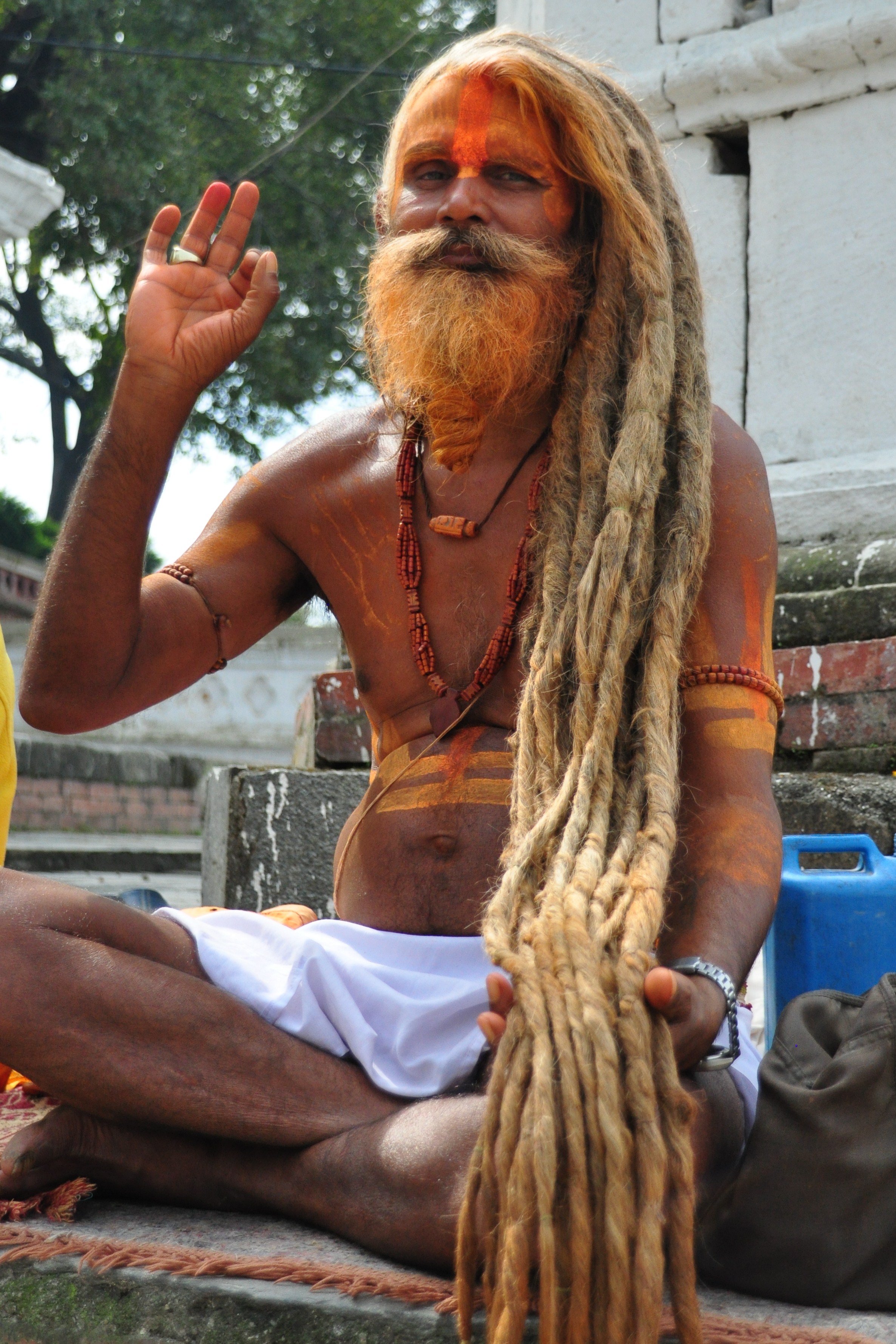 Holy man, Pashupatinath Temple, Kathmandu